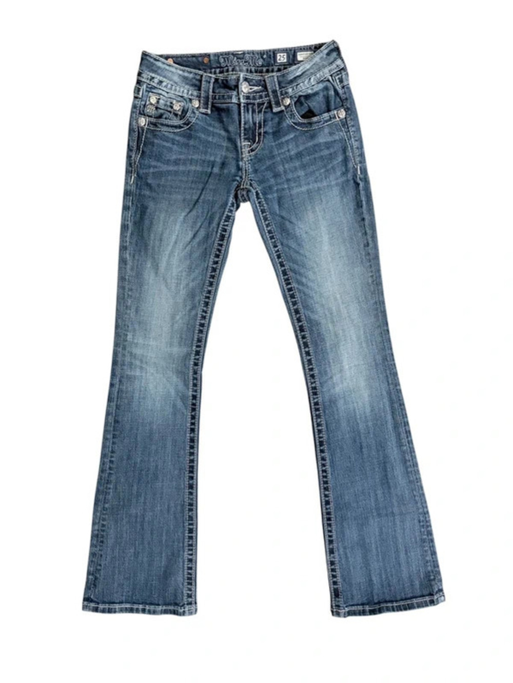 Y2K Missme signature boot cut jeans size25
